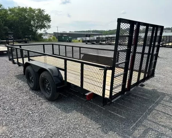 Carry On 7 x 16 Landscape Utility Trailer – Mesh Sides