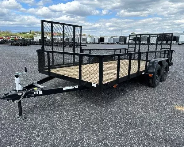 Carry On 7 x 16 Landscape Utility Trailer – Mesh Sides & ATV Gate