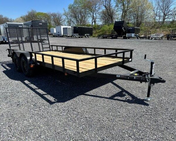 Carry On 7 x 16 Landscape Utility Trailer – Rear Ramp Gate