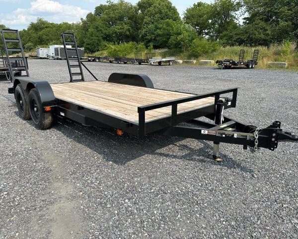 Carry On 7 x 16 Low Profile Equipment Trailer Ladder Ramps
