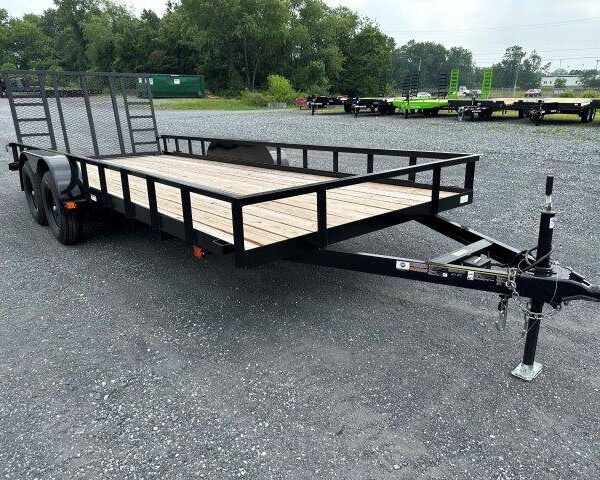 Carry On 7 x 18 Landscape Utility Trailer – Rear Ramp Gate