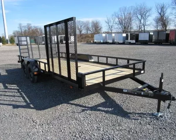 Carry On 7 x 18 Landscape Utility Trailer – Side ATV Ramp