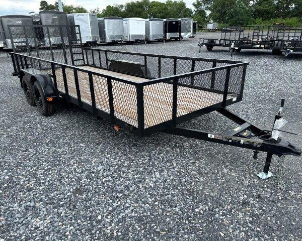 Carry On 7 x 18 Landscape Utility Trailer – Mesh Sides