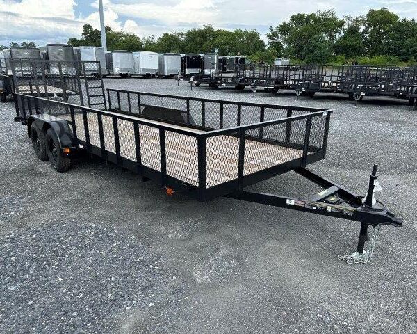 Carry-On 7 x 20 Landscape Utility Trailer – Mesh Sides