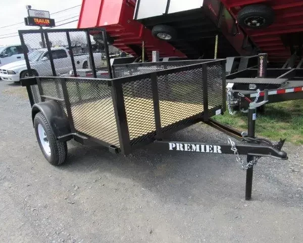 Premier 5 x 8 Landscape Utility Trailer – Mesh Sides