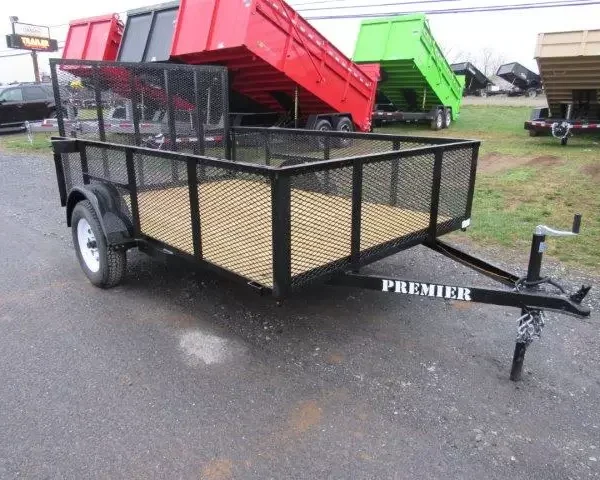 Premier 6.4 x 10 Landscape Utility Trailer – Mesh Sides