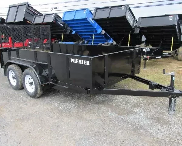 Premier 6.4 x 12 Landscape Utility Trailer – Solid Steel Sides