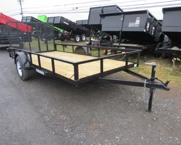 Premier 6.4 x 14 Landscape Utility Trailer – Ramp Gate