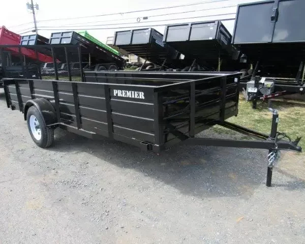 Premier 6.4 x 14 Landscape Utility Trailer – Steel Sides