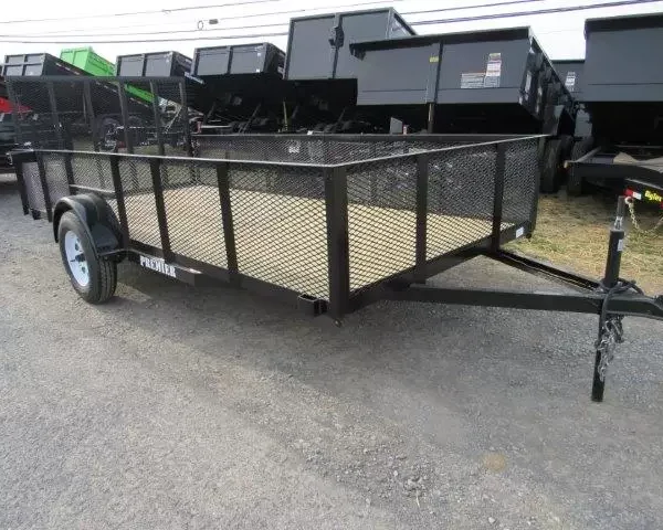 Premier 6.4 x 14 Landscape Utility Trailer – Mesh Sides