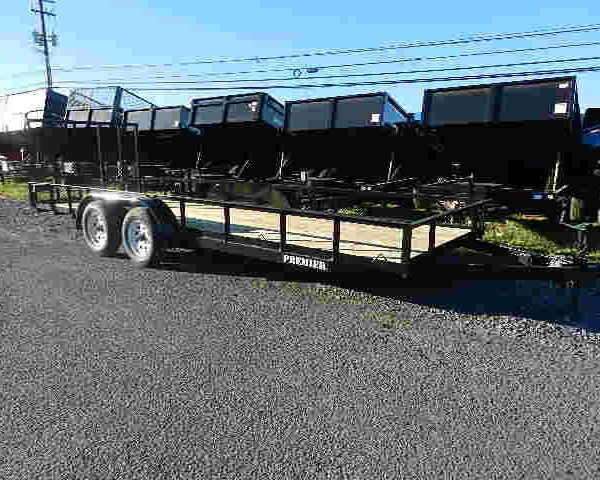 Premier 6.4 x 20 Landscape Utility Trailer – Rear Ramp Gate