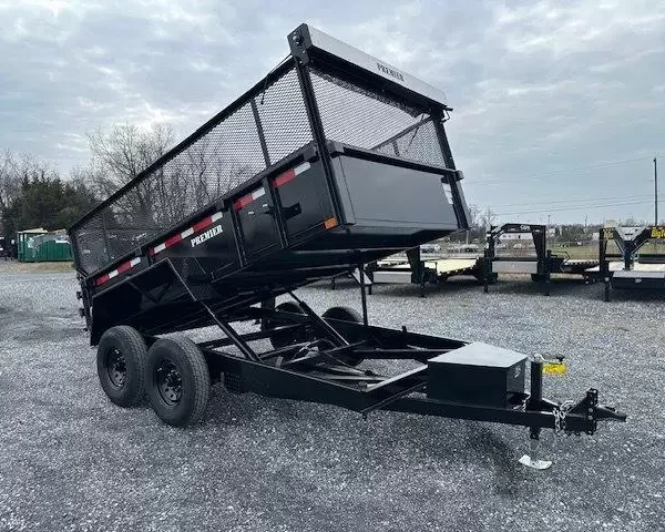 Premier 7 x 12 High Side Dump Trailer – Combo Gate & Ramps