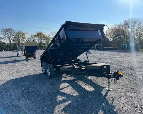 Premier 7 x 12 Low Profile Dump Trailer Combo Gate and Ramps
