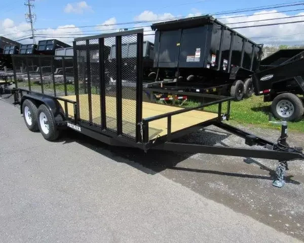 Premier 7 x 16 Landscape Utility Trailer – Side ATV Gate