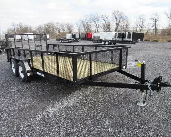 Premier 7 x 16 Landscape Utility Trailer – HD Ramp Gate
