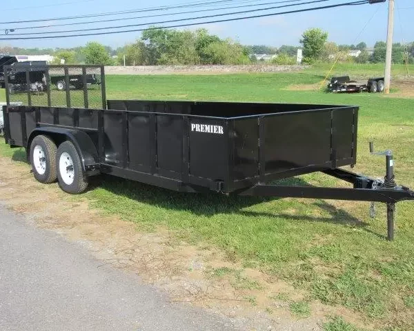 Premier 6 x 18 Landscape Utility Trailer – Solid Steel Sides
