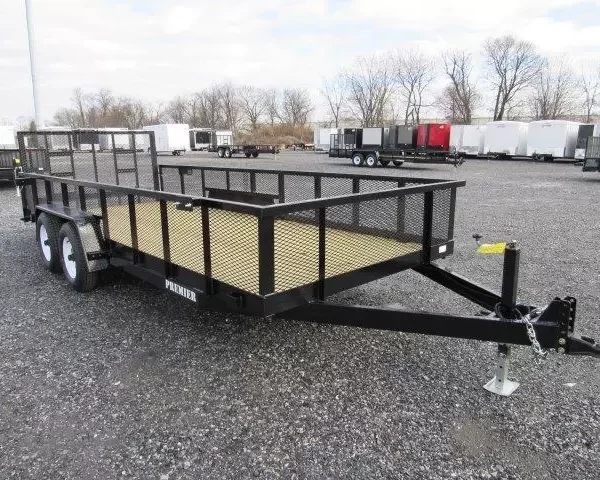 Premier 7 x 18 Landscape Utility Trailer – HD Ramp Gate