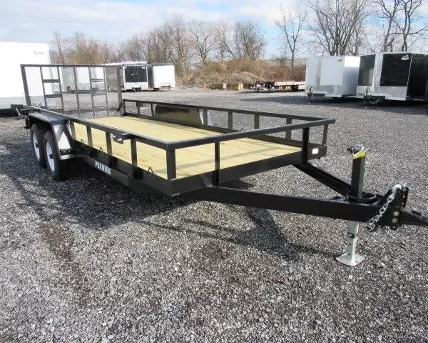 Premier 7 x 20 Landscape Utility Trailer – Rear Ramp Gate