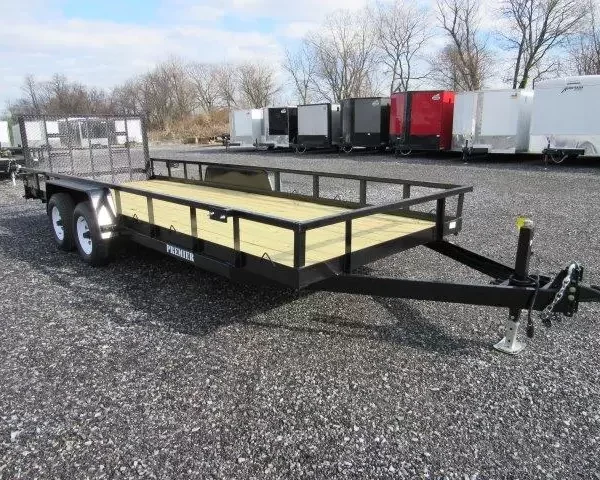 Premier 7 x 20 Landscape Utility Trailer – Rear Ramp Gate