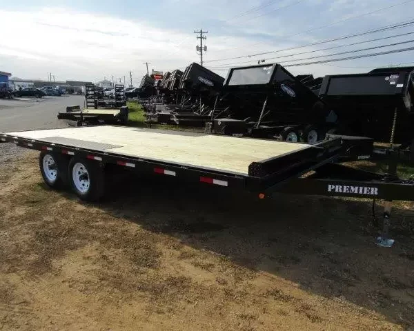 Premier 8.5 x 18 Deckover Equipment Trailer – Slide Out Ramps