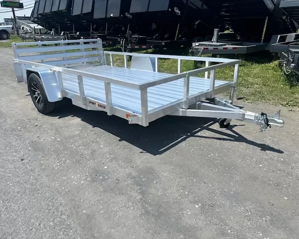 Sport Haven 7×12 Aluminum Landscape Utility Trailer – Deluxe
