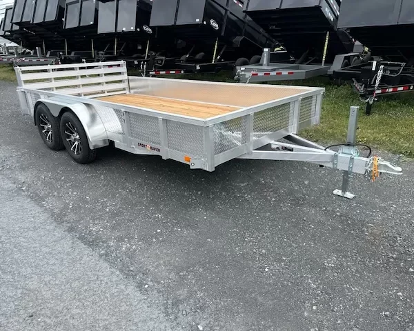 Sport Haven 7×14 Aluminum Utility Trailer – Aluminum Wheels