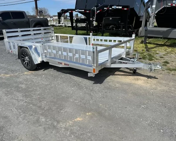 Sport Haven 7×12 Aluminum Utility Trailer – Side ATV Ramps