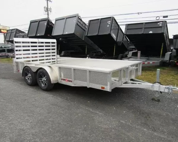 Sport Haven 7×14 Aluminum Landscape Trailer – Heavy Duty Ramp