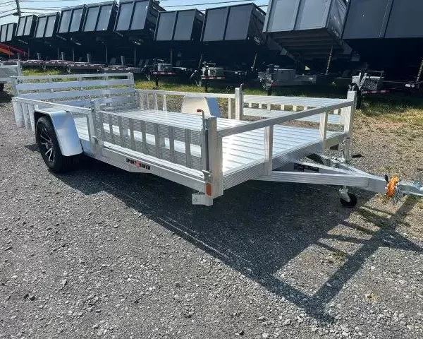 Sport Haven 7×14 Aluminum Utility Trailer – Side ATV Ramps