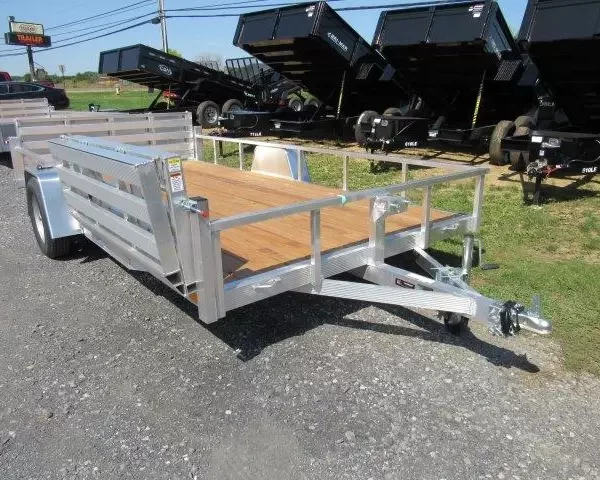 Sport Haven 7×14 Aluminum Utility Trailer – Side ATV Gate