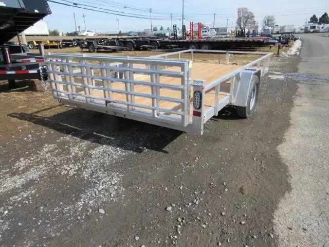 Sport Haven 7×14 Aluminum Utility Trailer – Bi-Fold Ramp Gate - Image 3
