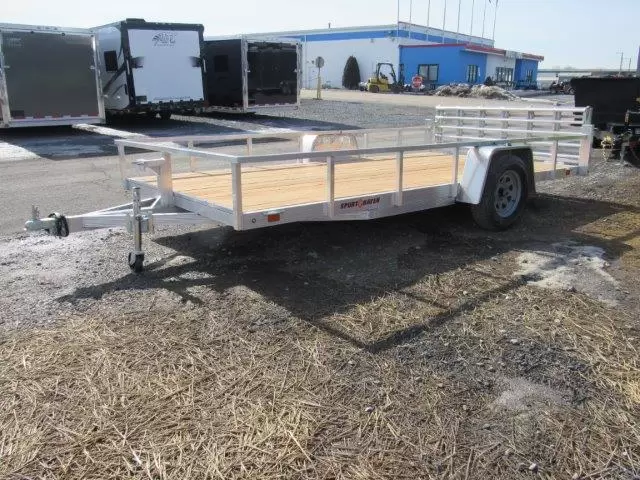 Sport Haven 7×14 Aluminum Utility Trailer – Bi-Fold Ramp Gate - Image 6