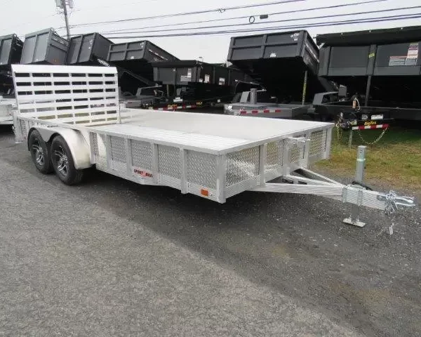 Sport Haven 7×16 Aluminum Landscape Trailer – Heavy Duty Ramp