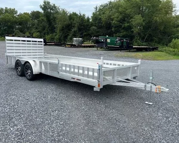 Sport Haven 7×20 Aluminum Utility Trailer ATV Ramps