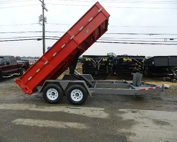 BWise 7 x 14 Dump Trailer – Low Profile With Ramps