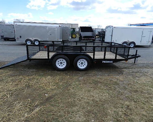 Premier 6.4 x 16 Landscape Utility Trailer – 23″ High Mesh Sides