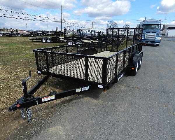 Premier 6.4 x 14 Landscape Utility Trailer – High Mesh Sides