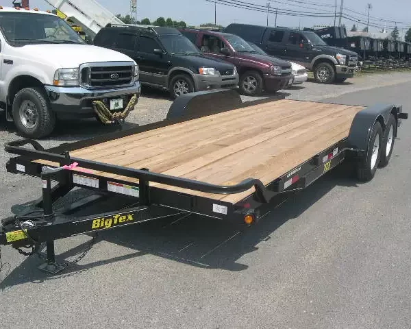 Big Tex 7 x 20 Car Trailer Trailer 7K Slide In Ramps