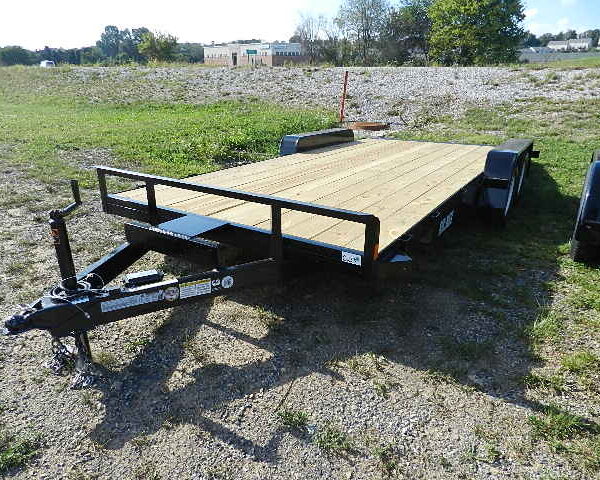 Car Mate 7 x 18 Car Trailer – 7K with Slide In Ramps