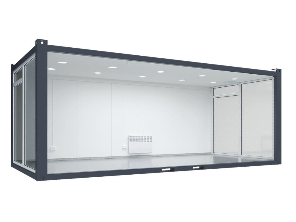 7×3.2m Glass Container, 3 glass walls - Image 2