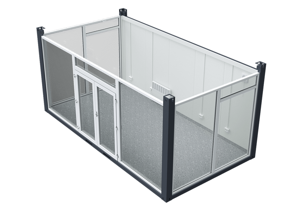 6×3.2m Glass Container, 3 glass walls - Image 3