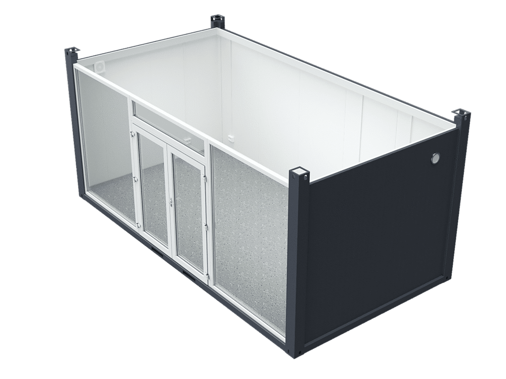 20′ Glass Container, three glass walls - Image 2